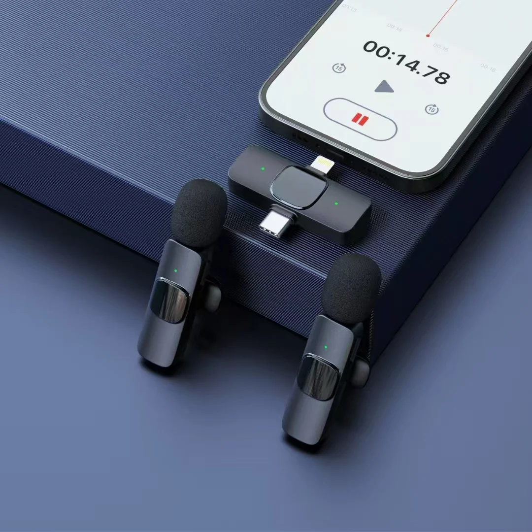 One to two wireless lavalier microphone live broadcast microphone with goods receiving wireless microphone lavalier microphone 3