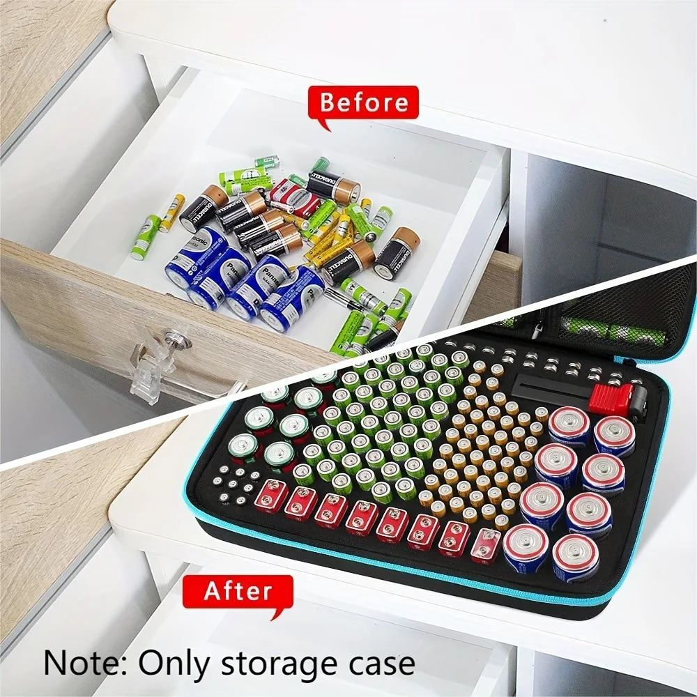 Cross-border new multi-functional EVA battery storage bag portable battery storage box large capacity EVA storage bag 2