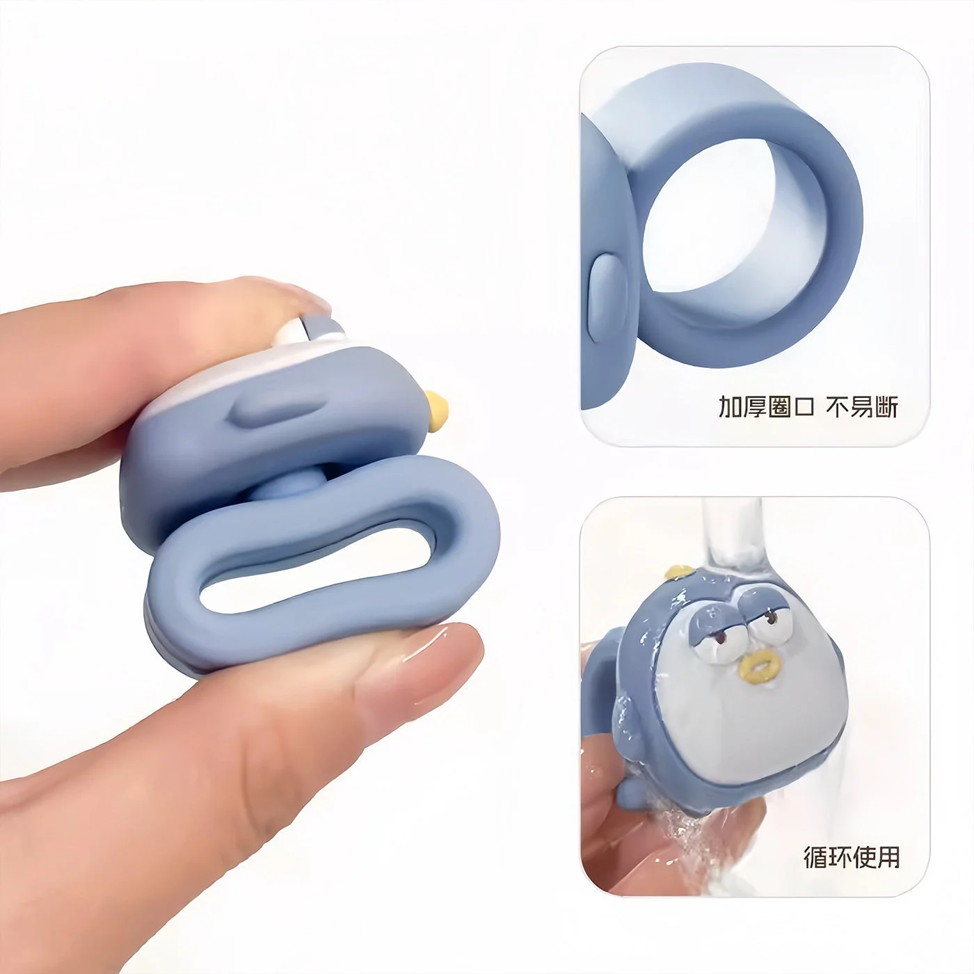 Hard work cartoon door handle anti-collision pad silent silicone entry bedroom door anti-bump handle anti-collision door suction door stop 5