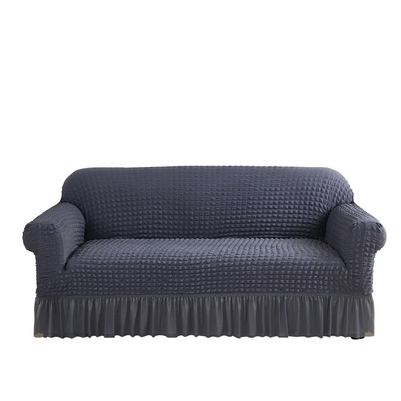 Skirt seersucker sofa cover all-inclusive elastic cover dust cover cross-border wholesale sofa cover non-slip sofa towel cushion 5