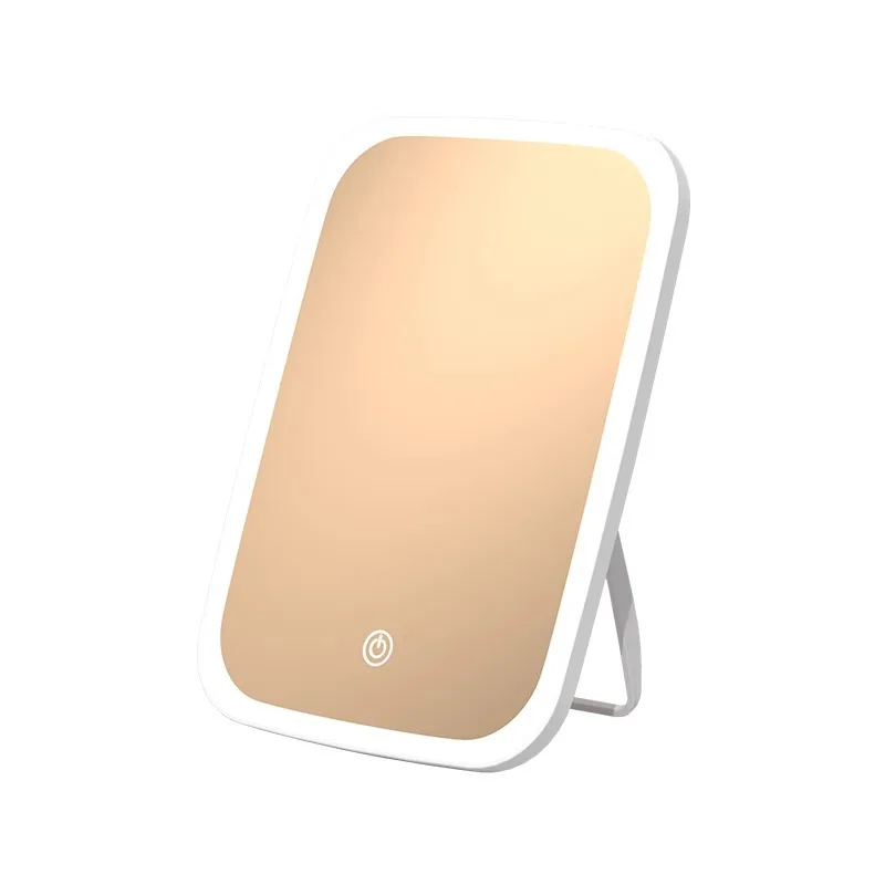 led makeup mirror with light fill-in light female desktop folding desktop makeup mirror internet celebrity student ins style small mirror dormitory 5