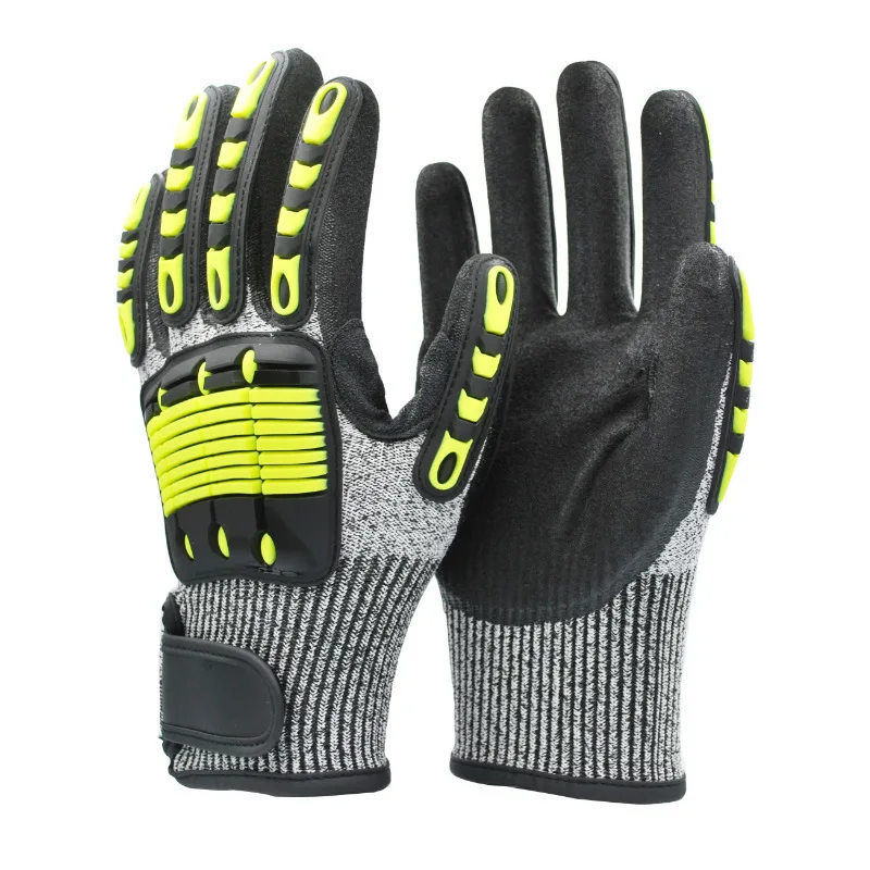 Professional mechanical anti-cutting, wear-resistant, shock-proof and anti-collision gloves, anti-smashing, oil mining and drilling labor protection gloves 6