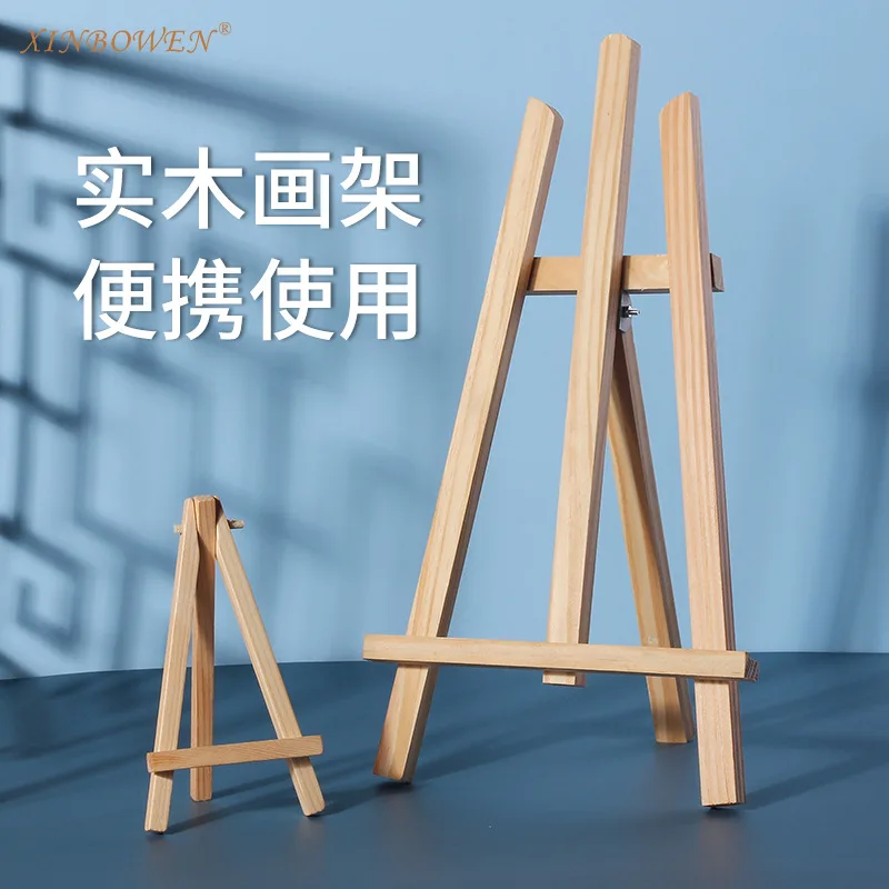 Original pine mini easel creative desktop tripod bracket folding painting advertising sketch display stand