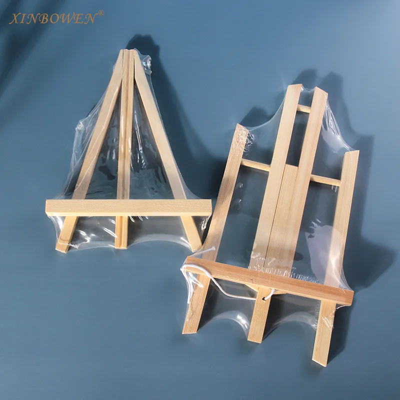Original pine mini easel creative desktop tripod bracket folding painting advertising sketch display stand 2