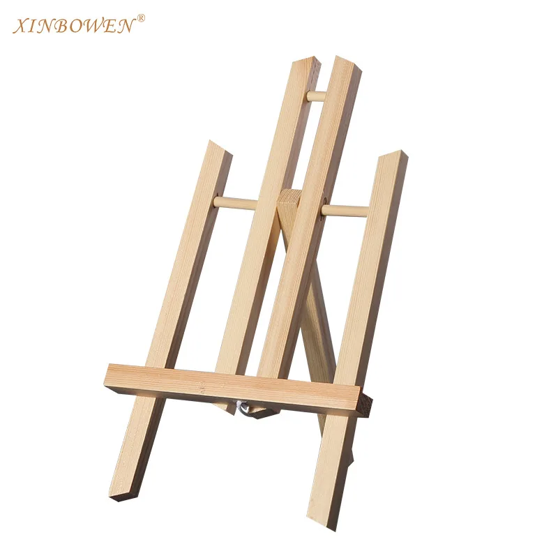 Original pine mini easel creative desktop tripod bracket folding painting advertising sketch display stand 5