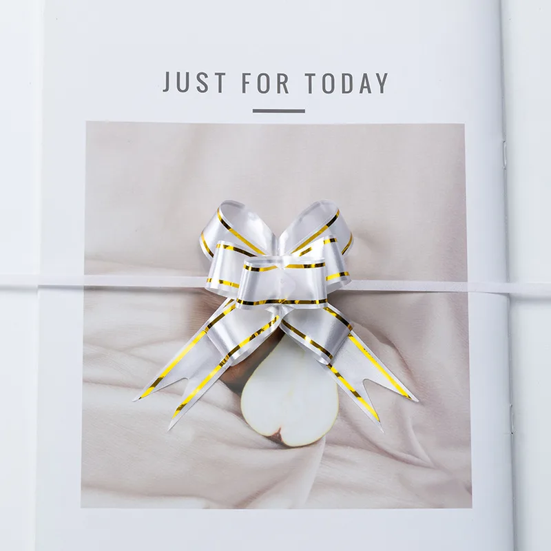 Ribbons, colorful strips, wedding room, ceiling, stairs, living room, wedding room, solid color, gold-rimmed bow, gift packaging 6