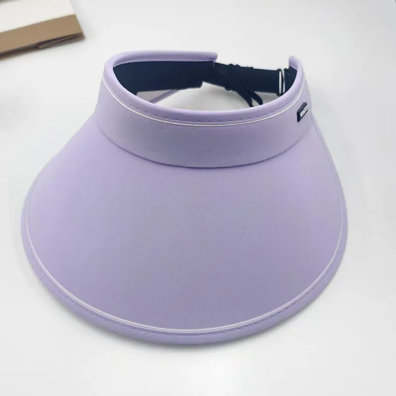 Summer women's sun protection sun hat women's sun cover face empty top hat new large brim peaked hat