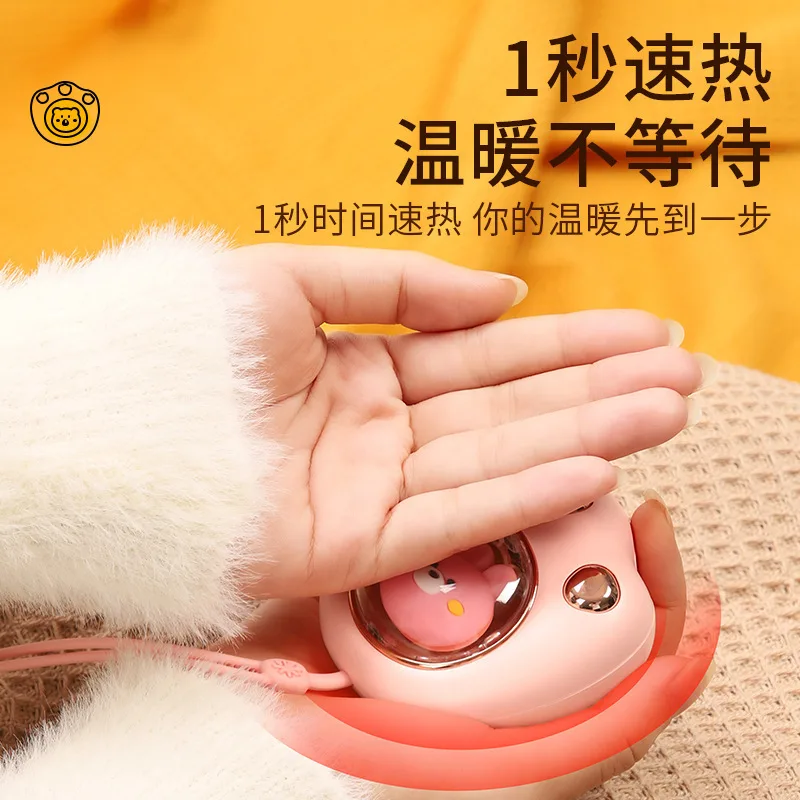 Portable explosion-proof hand warmer in winter cute pet mini electric hand warmer usb rechargeable cat paw hand warmer 2
