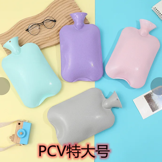 Winter rubber hot water bottle filled with water hand warmer safety anti-scalding nostalgic hot water bottle factory direct sale
