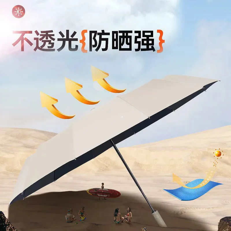 Automatic 24-rib umbrella folding sunshade and sun protection umbrella for both rain and shine 3