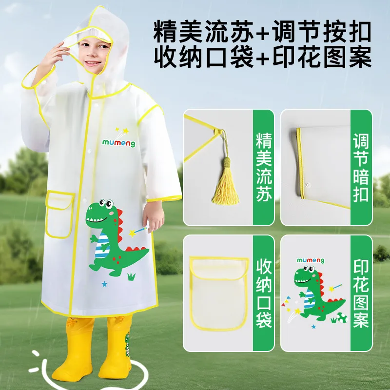 Children's raincoat, primary school students' whole body waterproof, kindergarten children's poncho, baby rain boots, raincoat and umbrella set 3