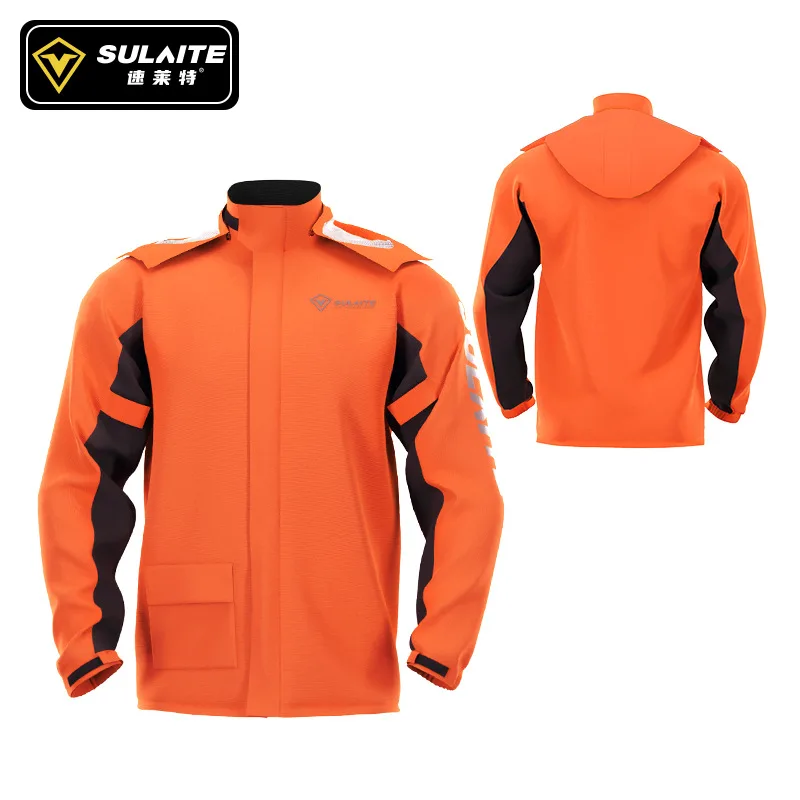 Motorcycle raincoat and rain pants set for outdoor riding full body split raincoat pants with hidden shoe covers 3