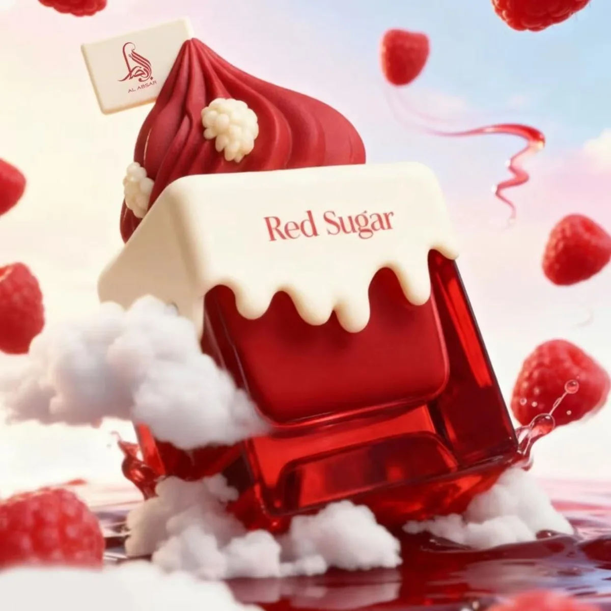 Red Si Rong Cao Mei Cake