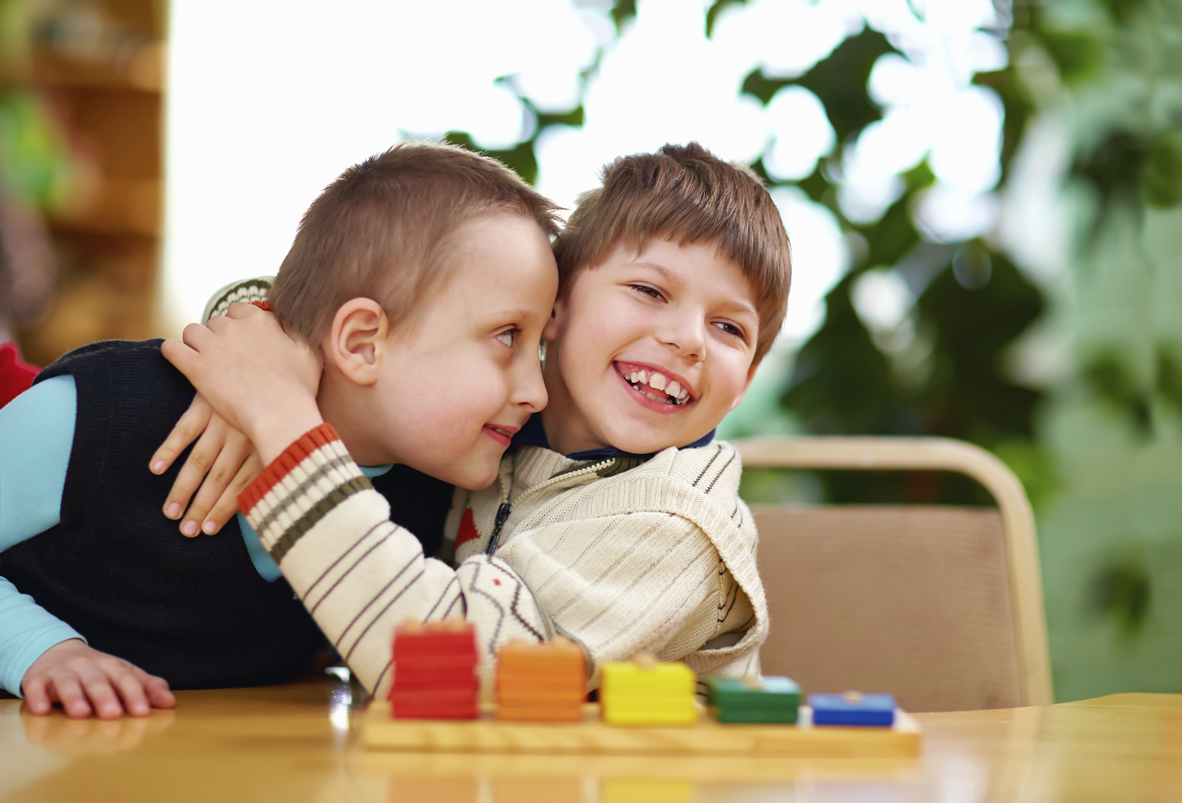 happy kids playing