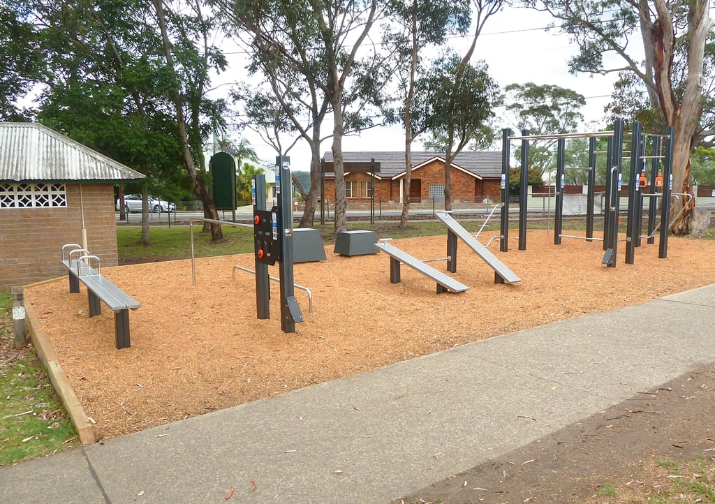 Rofe Park
This suburban park in leafy Hornsby Heights provides fitness workout challenges for many ability levels. The layout has been carefully designed to provide a circuit of activities that make it easy to cover each area of a planned workout. Users have access to warm up benches, stretching and flexibility activities and warm down areas as well for the end of the session. - photo 3