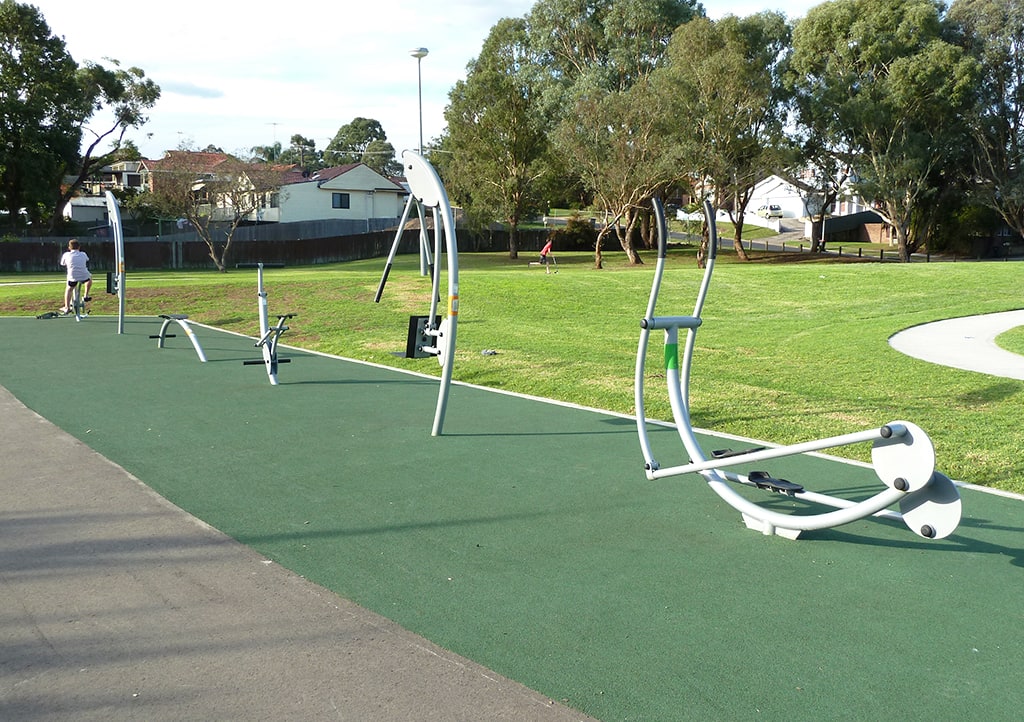Virginius Reserve
The Euro cardio and resistance station installed at the Virginius Reserve, Padstow, features an array of fitness units designed to target specific muscle groups. - photo 1