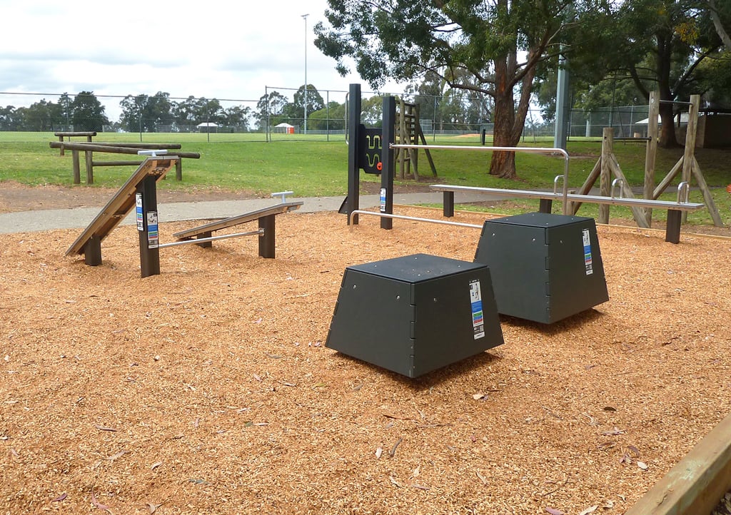 Rofe Park
This suburban park in leafy Hornsby Heights provides fitness workout challenges for many ability levels. The layout has been carefully designed to provide a circuit of activities that make it easy to cover each area of a planned workout. Users have access to warm up benches, stretching and flexibility activities and warm down areas as well for the end of the session. - photo 7