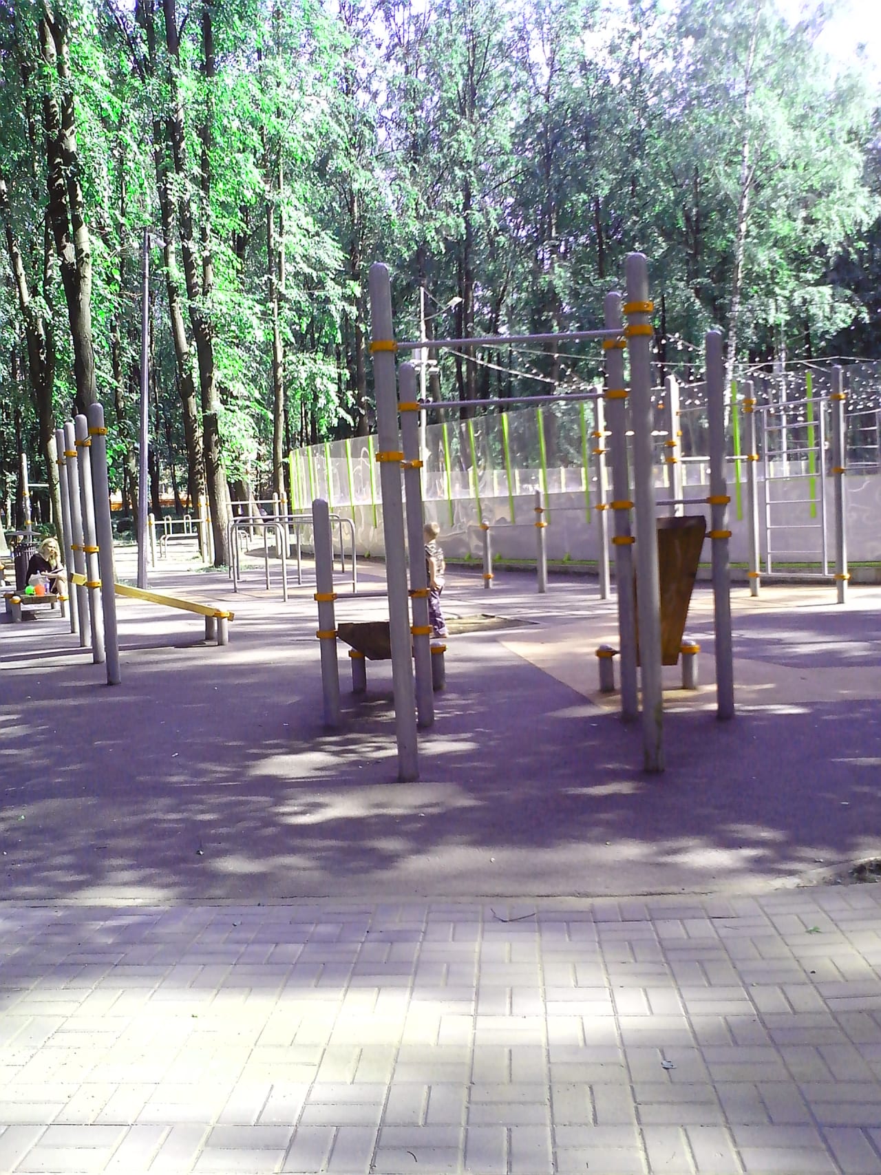 Лавка для преса на майданчику Calisthenics Park at Янтарный проезд, Москва – фото 4 з 4