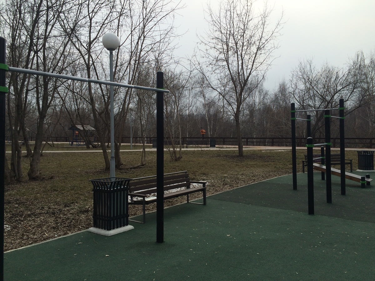 Abs Bench at Calisthenics Park at Каширское шоссе, Москва – photo 4 of 5