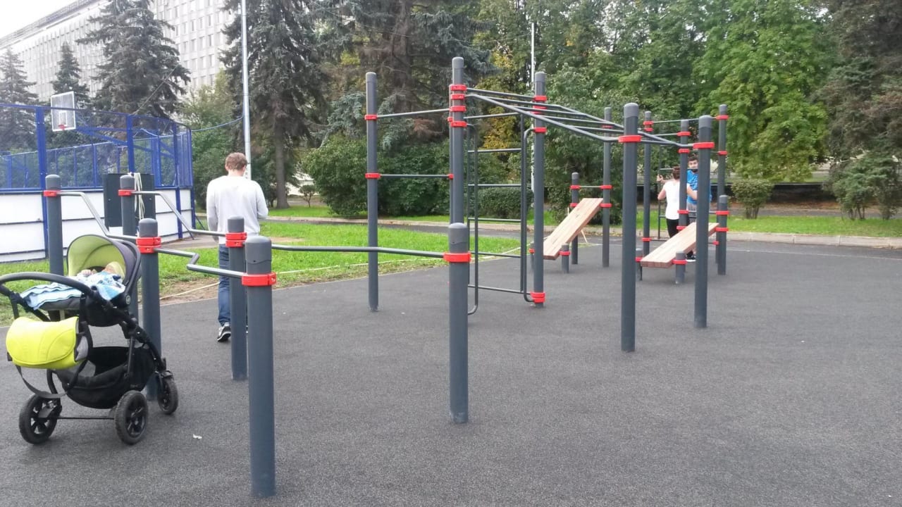 Parallel Gym Bars at Calisthenics Park at улица Академика Хохлова, Москва – photo 2 of 4