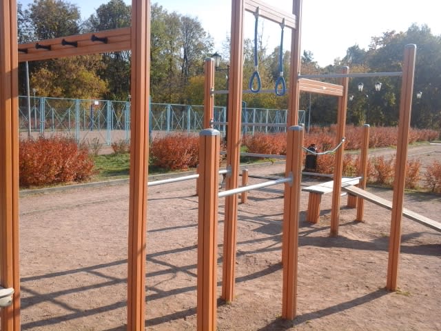 Бруси на майданчику Calisthenics Park at Большая Черкизовская улица, Москва – фото 2 з 3