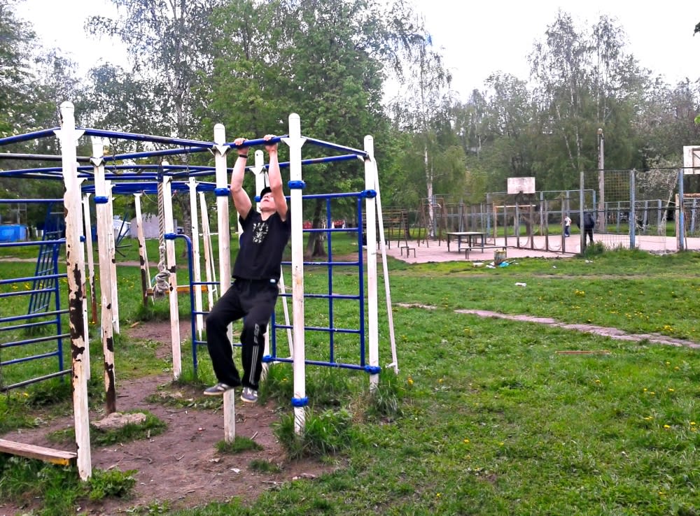 Sprossenwand bei Calisthenics Park at улица Чайковского, Ступино #wp1514 – Foto 4 von 4