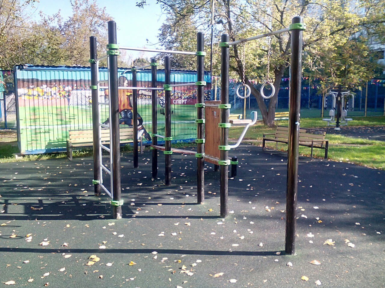Abs Bench at Calisthenics Park at Большая Косинская улица, Москва – photo 3 of 4