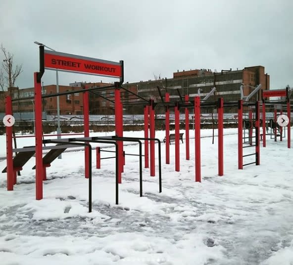 Sprossenwand bei Calisthenics Park at Пролетарская набережная, Тула – Foto 2 von 9