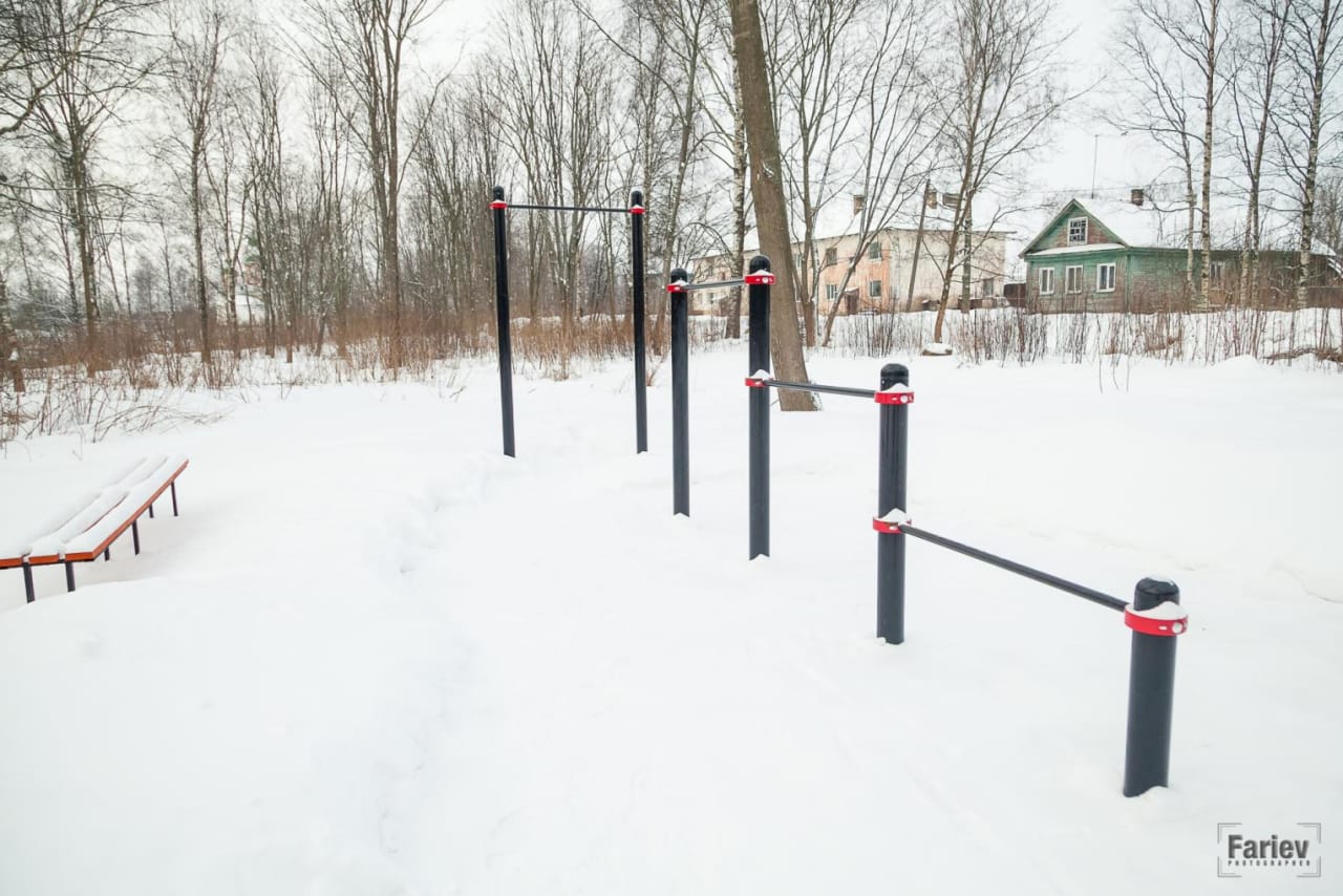 Barras de Mono en Calisthenics Park at Октябрьская улица, Олонец – foto 2 de 5
