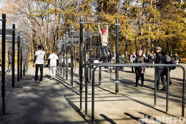 Sprossenwand bei Calisthenics Park at Амурский бульвар, Хабаровск – Foto 2 von 3
