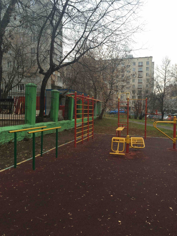 Турнік на майданчику Calisthenics Park at 2-я Сокольническая улица, Москва – фото 4 з 6