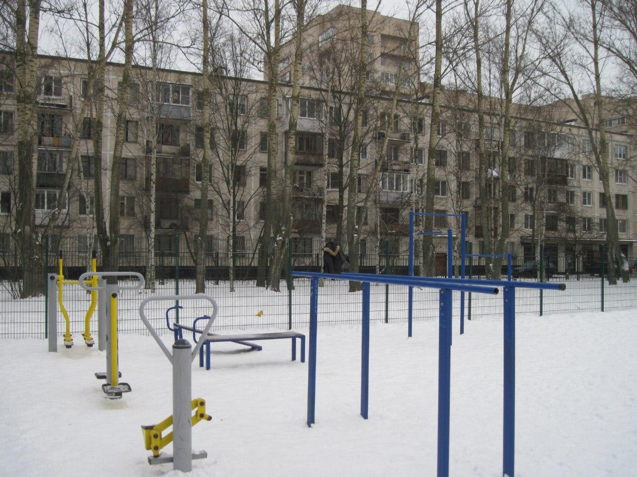 Pull Up Bar at Calisthenics Park at улица Добровольцев, Санкт-Петербург – photo 1 of 2