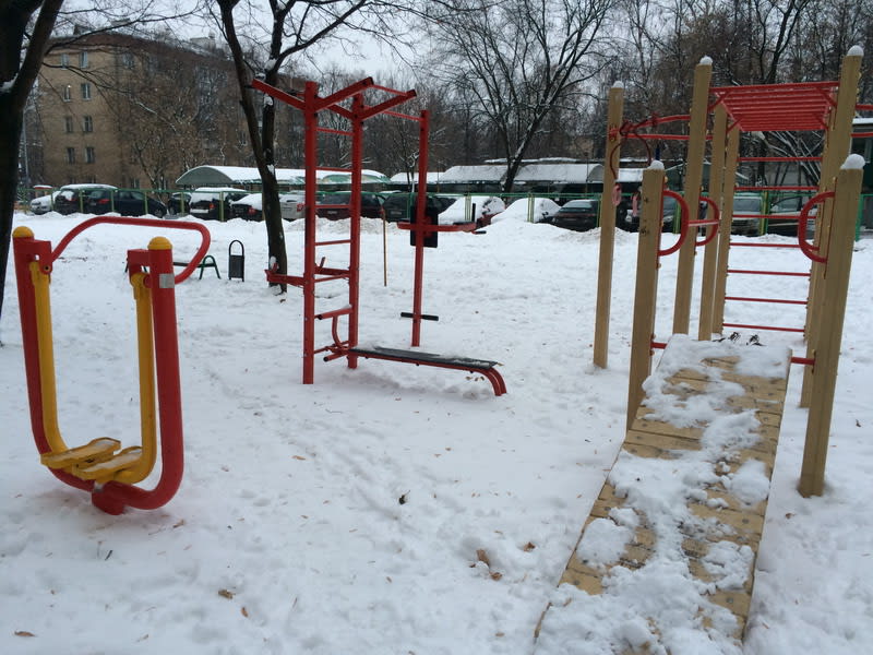 Шведская стенка на площадке Calisthenics Park at улица Менжинского, Москва – фото 3 из 3