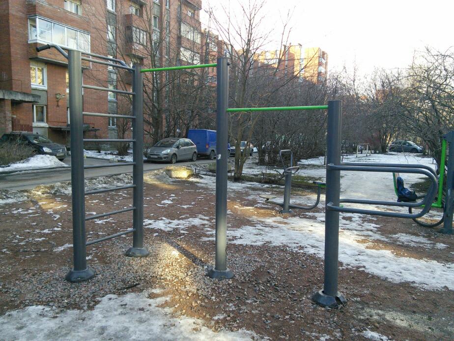 Parallel Gym Bars at Calisthenics Park at улица Курчатова, Санкт-Петербург – photo 2 of 6