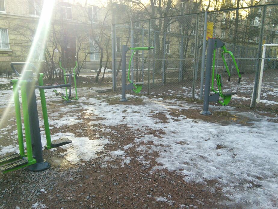 Cross Country Skier at Calisthenics Park at улица Курчатова, Санкт-Петербург – photo 6 of 6