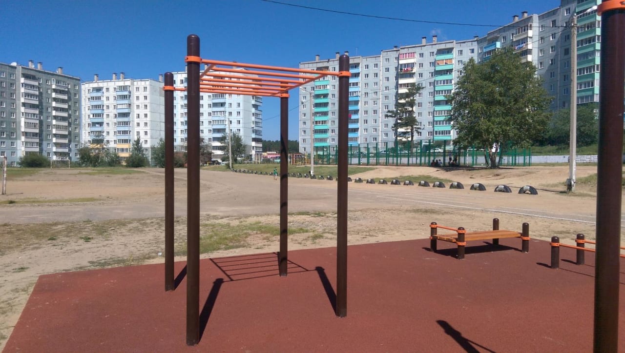 Sprossenwand bei Outdoor Gym in Центральный район, Чита #wp2248 – Foto 5 von 6