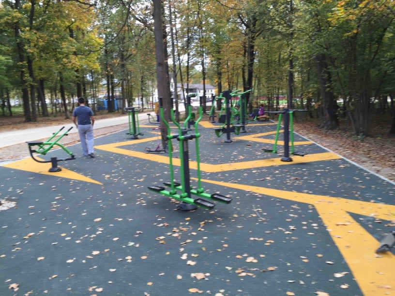 Langlauftrainer bei Calisthenics Park at Лыжероллерная трасса имени Ларисы Лазутиной, Московская область – Foto 4 von 5