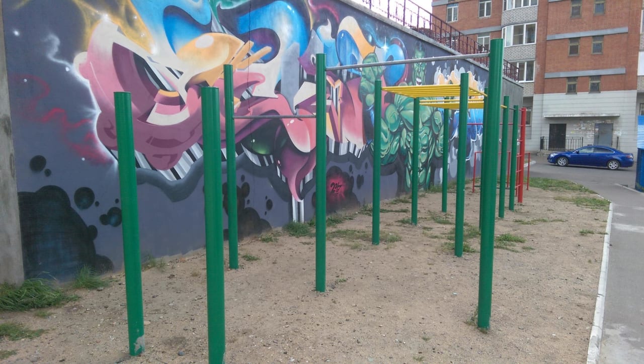 Sprossenwand bei Calisthenics Park at Смоленская улица, Чита – Foto 9 von 9