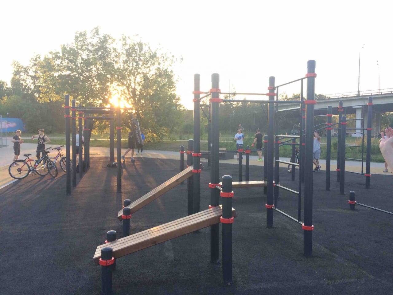 Pull Up Bar at Calisthenics Park at Строгинское шоссе, Москва #wp2305 – photo 1 of 6
