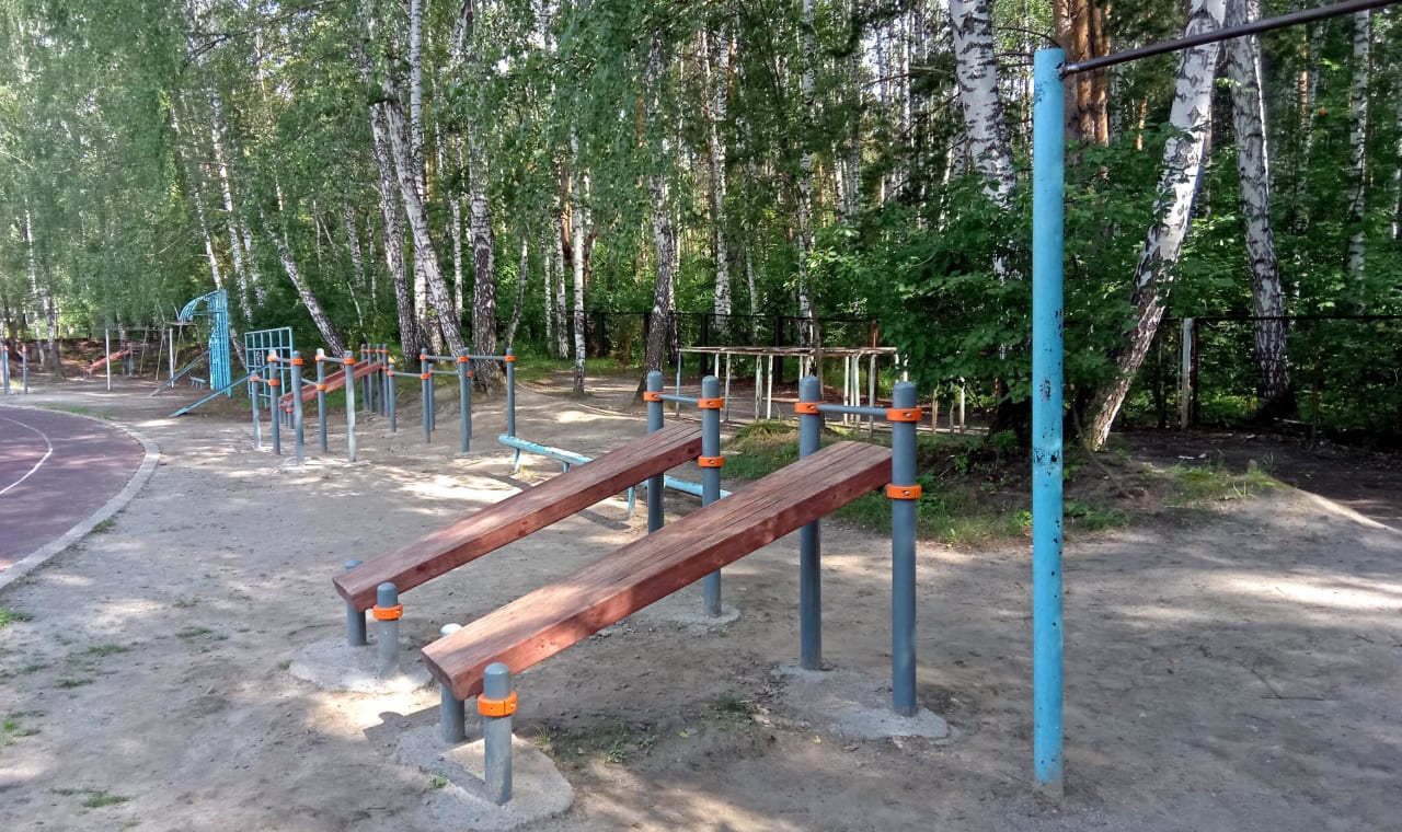 Klimmzugstange bei Calisthenics Park at тропинка академика Б. В. Войцеховского, городской округ Новосибирск – Foto 6 von 12