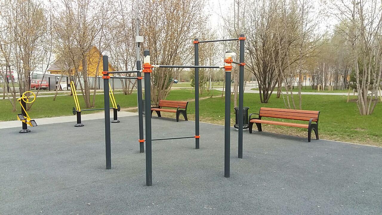 Push Up Bar at Calisthenics Park at улица Марьинский Парк, Москва #wp2501 – photo 5 of 13