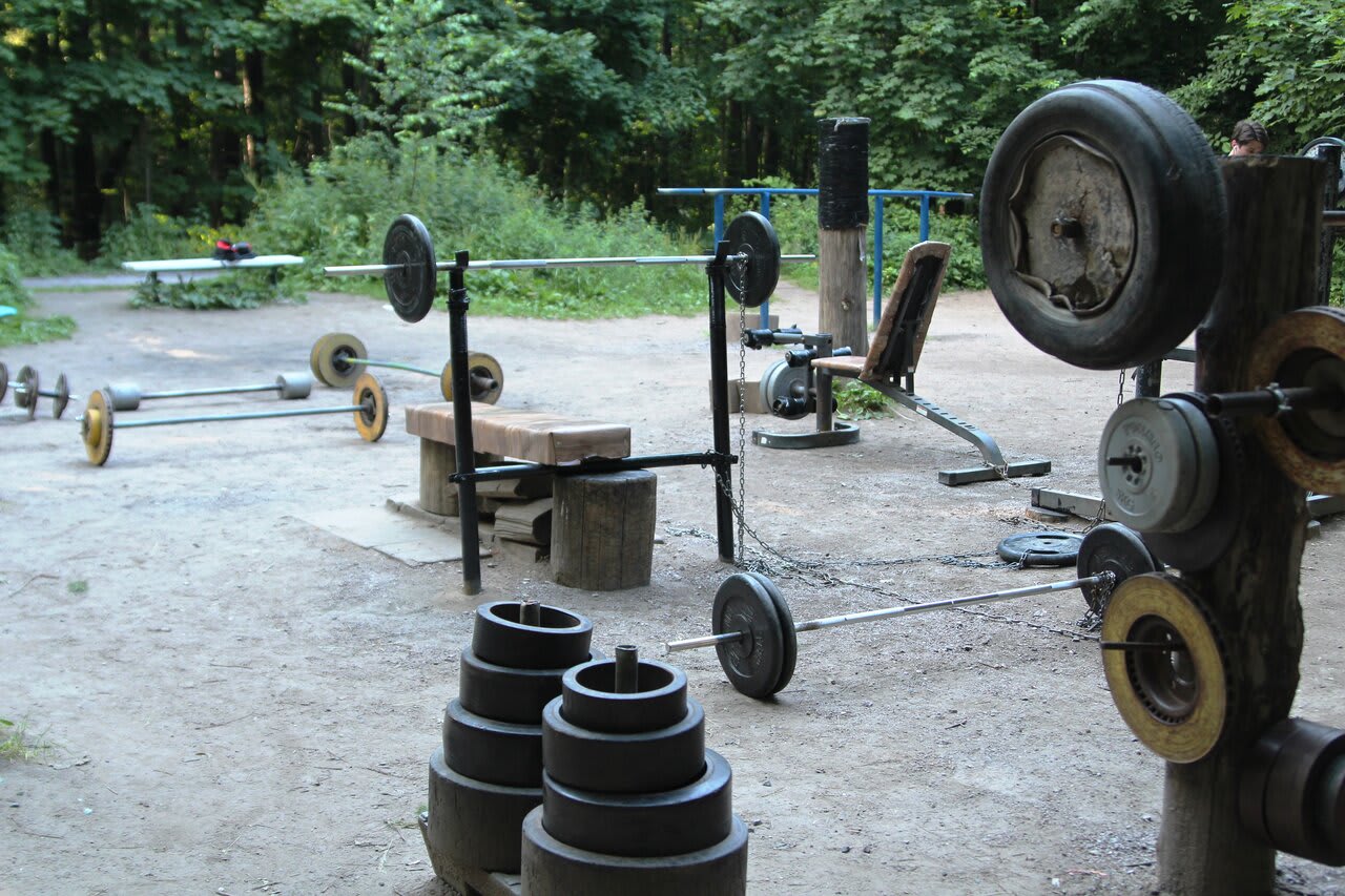 Лавка для преса на майданчику Calisthenics Park at Волоколамское шоссе, Москва #wp2837 – фото 6 з 6