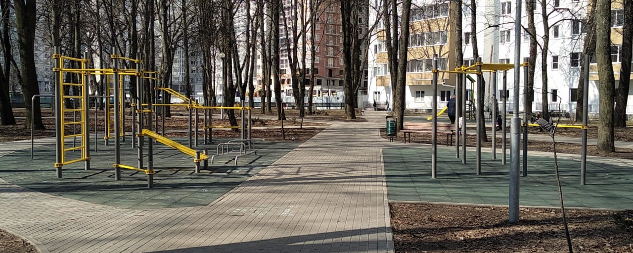 Упори для віджимань на майданчику Calisthenics Park at вуліца Папаніна, Мінск – фото 2 з 2