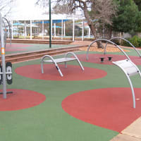 Victoria Park
The UrbanFiT outdoor gym at Victoria Park used strategic soft-fall and equipment based on four main areas of health to mark different workout zones. - thumbnail 5