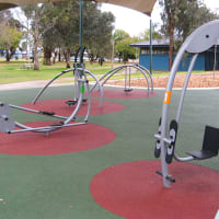 Victoria Park
The UrbanFiT outdoor gym at Victoria Park used strategic soft-fall and equipment based on four main areas of health to mark different workout zones. - thumbnail 6