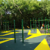 Calisthenics Park at 1-й Красногвардейский проезд, Москва - thumbnail 2