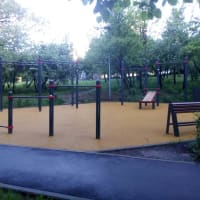 Calisthenics Park at проезд Олимпийской Деревни, Москва #wp1730 - thumbnail 2