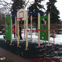 Calisthenics Park at бульвар Генерала Карбышева, Москва #wp1779 - thumbnail 2