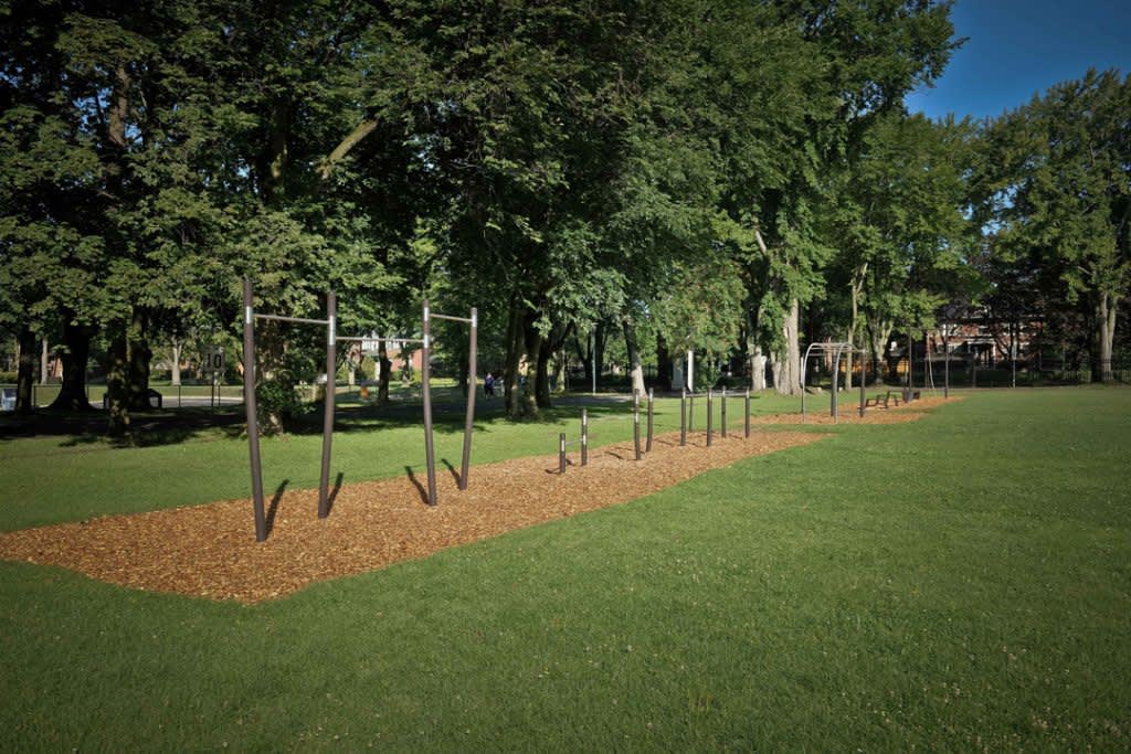 Платформа для прыжков на площадке Calisthenics Park at Grande Allée Ouest, Québec – фото 1 из 1