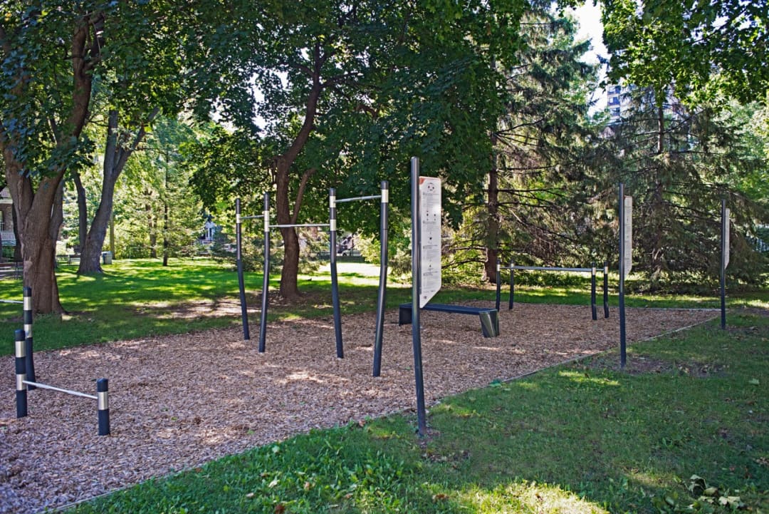 Liegestützgriffe bei Calisthenics Park at Library Road, Montréal – Foto 1 von 1
